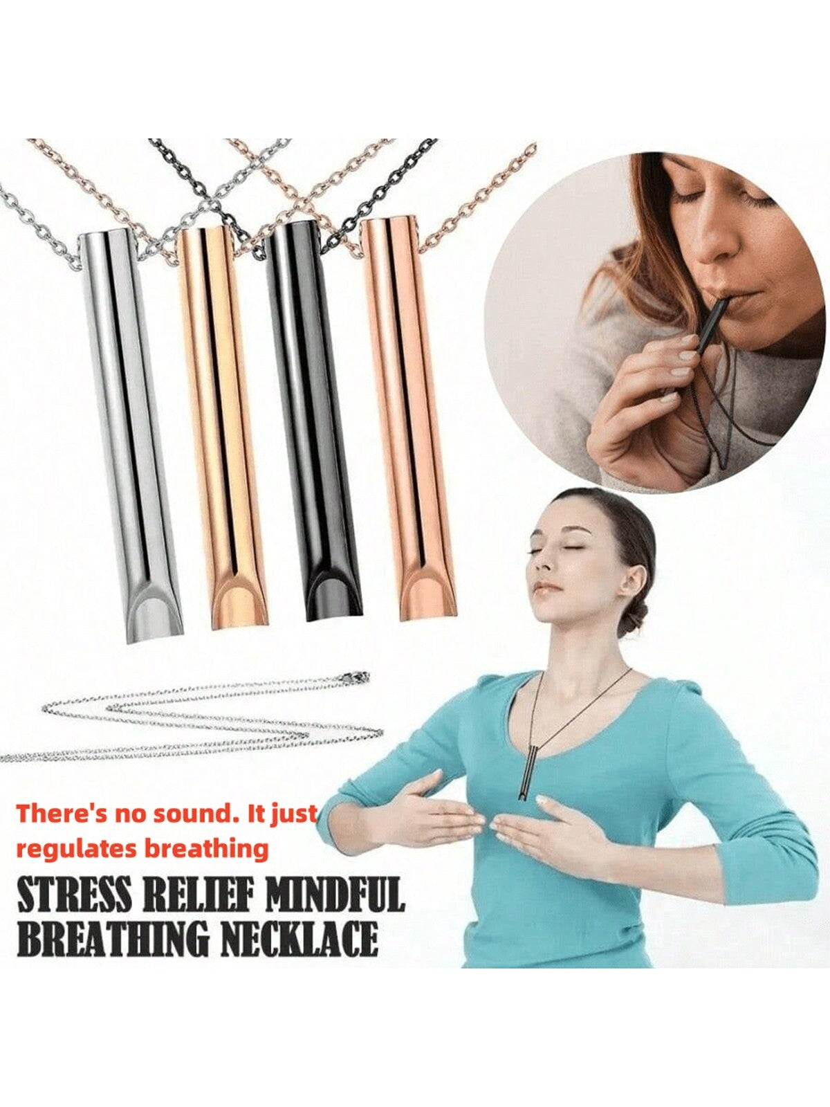 Calmigo Breathing Necklace: Anxiety & Stress Reducer