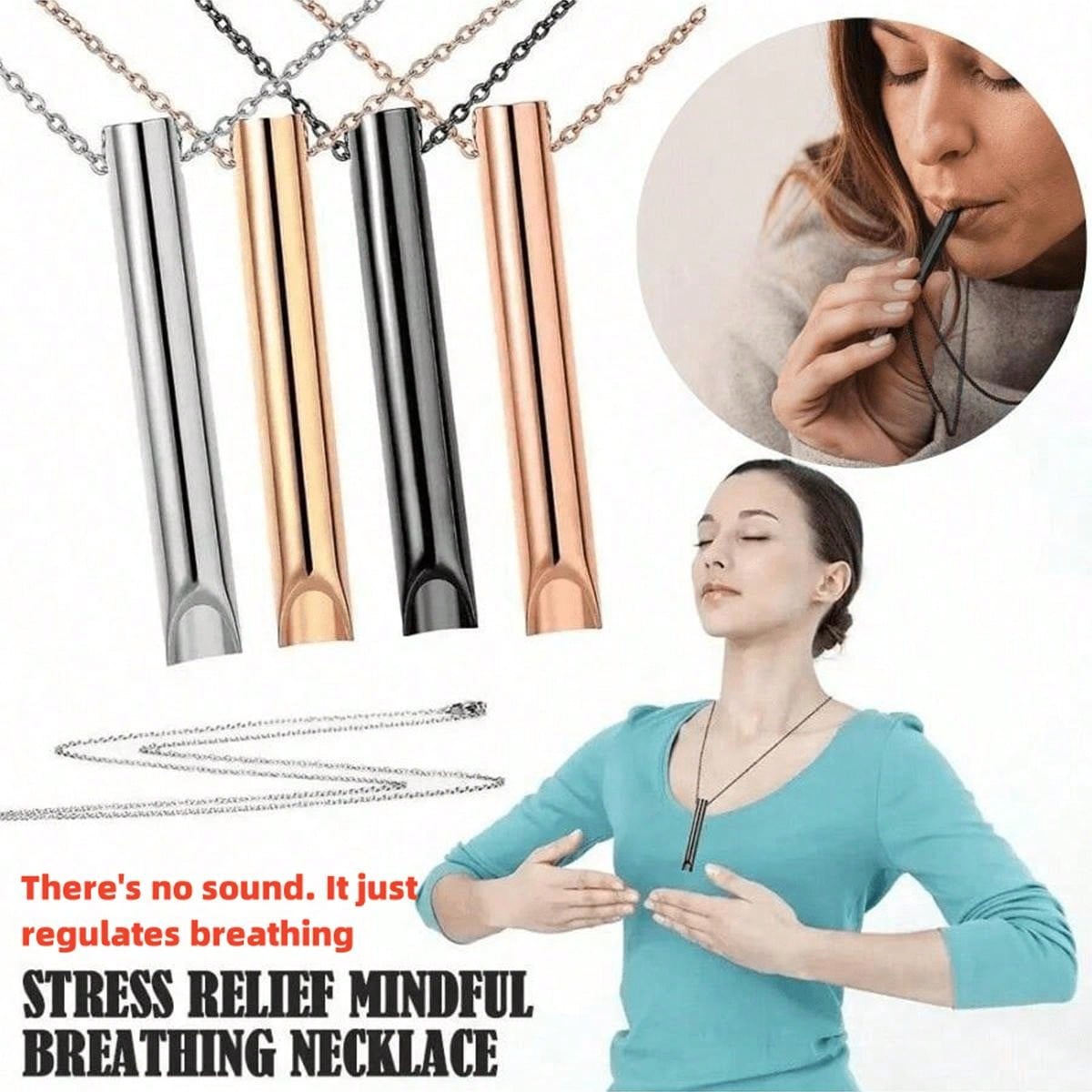 Calmigo Breathing Necklace: Anxiety & Stress Reducer