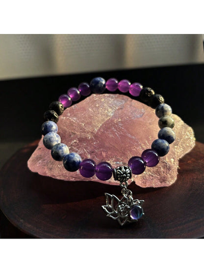 Lotus Charm Chakra Bracelet