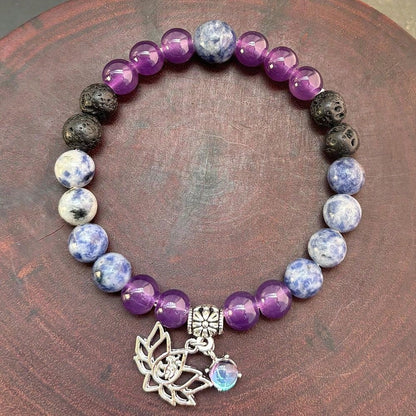 Lotus Charm Chakra Bracelet