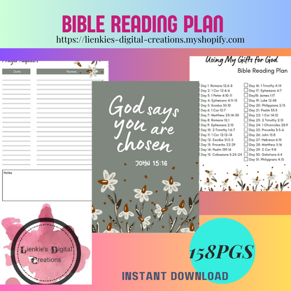 Bible Reading Plan (Digital Download)