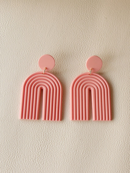 Acrylic Geometric Drop Earrings