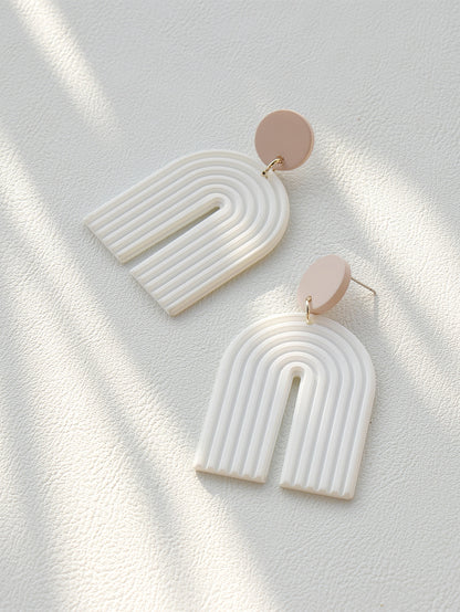 Acrylic Geometric Drop Earrings