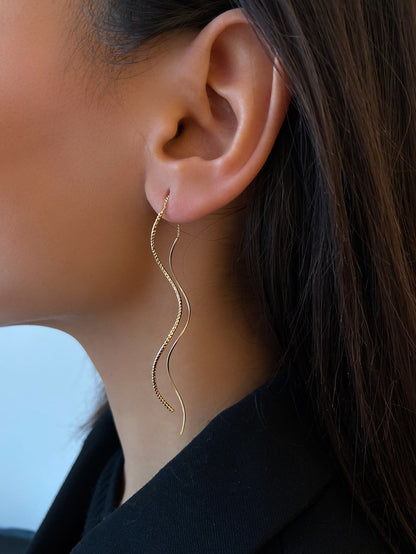 Alloy Threader Earrings