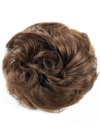 Human Hair Bun Extension: 1pc Updo Hairpiece