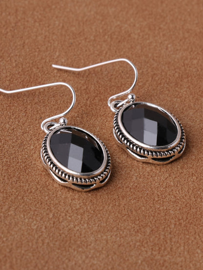 Crystal Oval Shaped Versatile Earrings