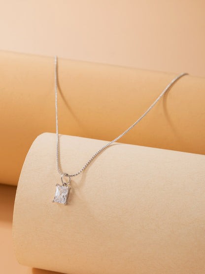 Cubic Zirconia Charm Necklace