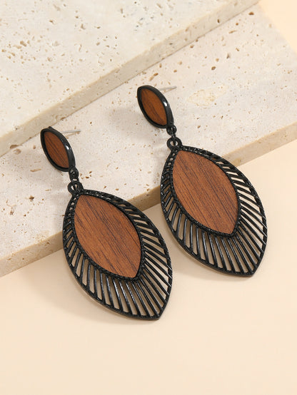 Hollow Out Geometric Drop Earrings