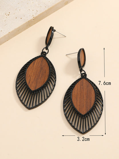 Hollow Out Geometric Drop Earrings