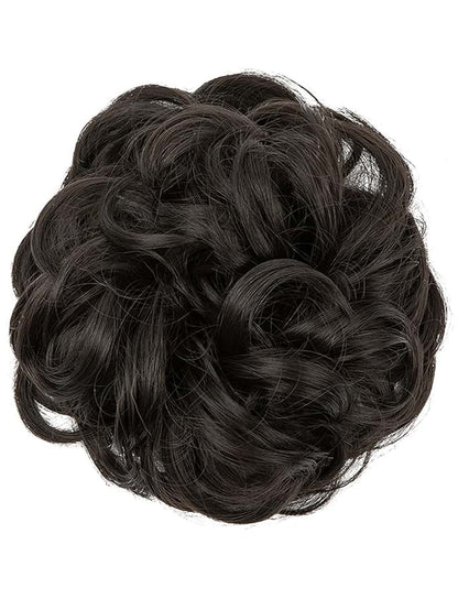 6 "Messy Bun Hair Curls Synthetic Wavy Bun Ponytail