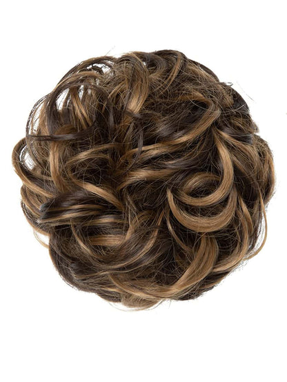 6 "Messy Bun Hair Curls Synthetic Wavy Bun Ponytail