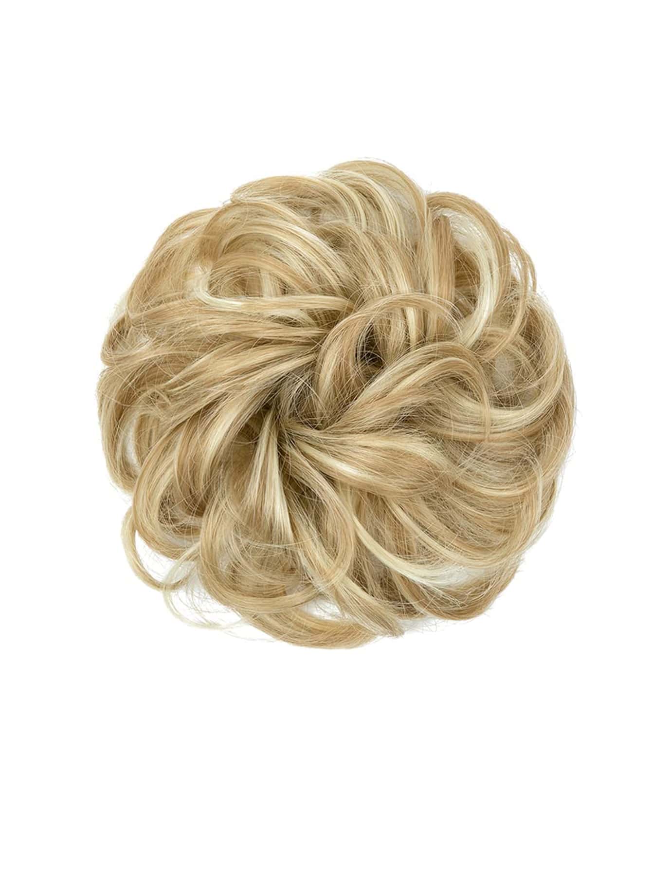 6 "Messy Bun Hair Curls Synthetic Wavy Bun Ponytail