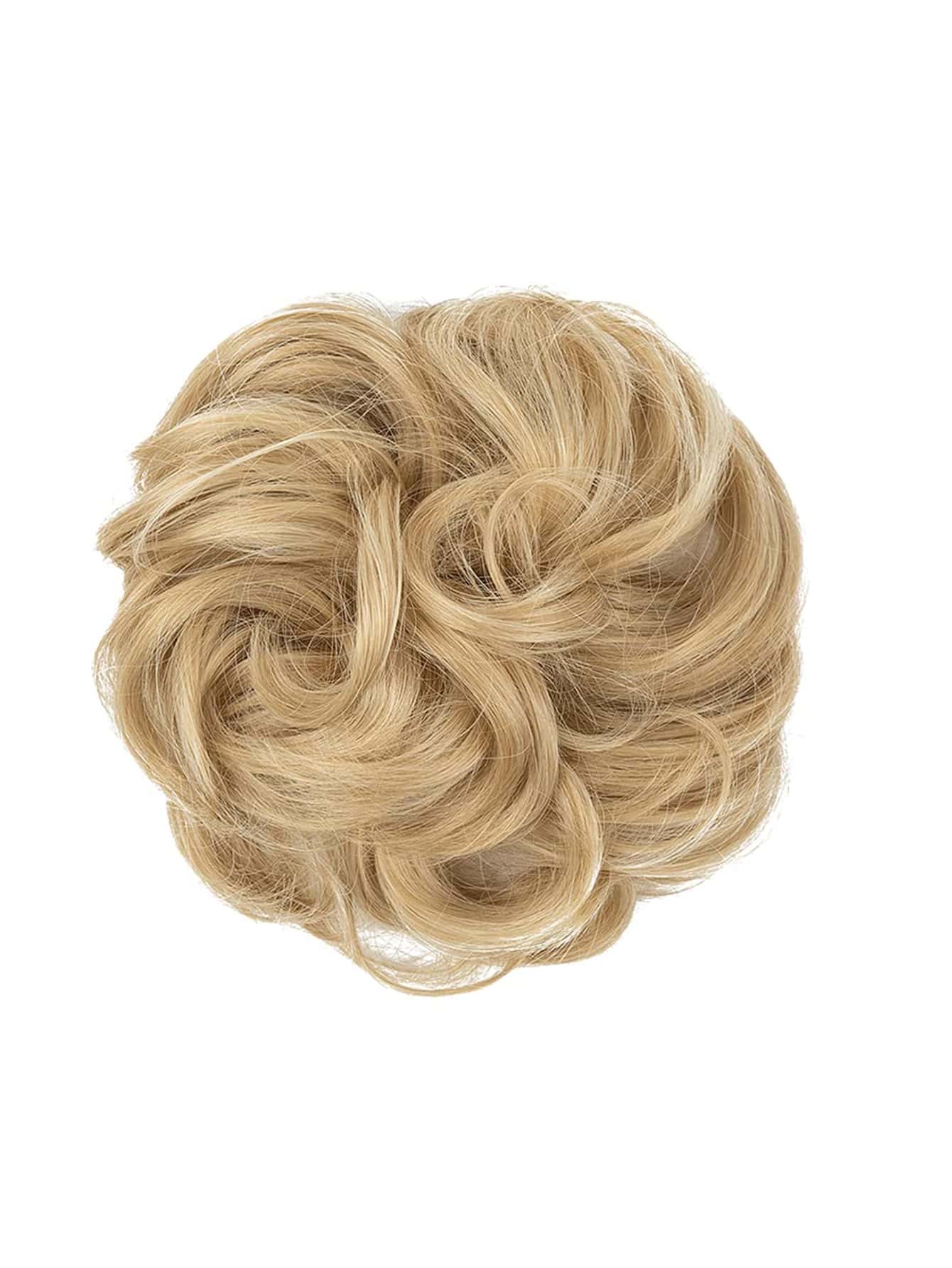 6 "Messy Bun Hair Curls Synthetic Wavy Bun Ponytail