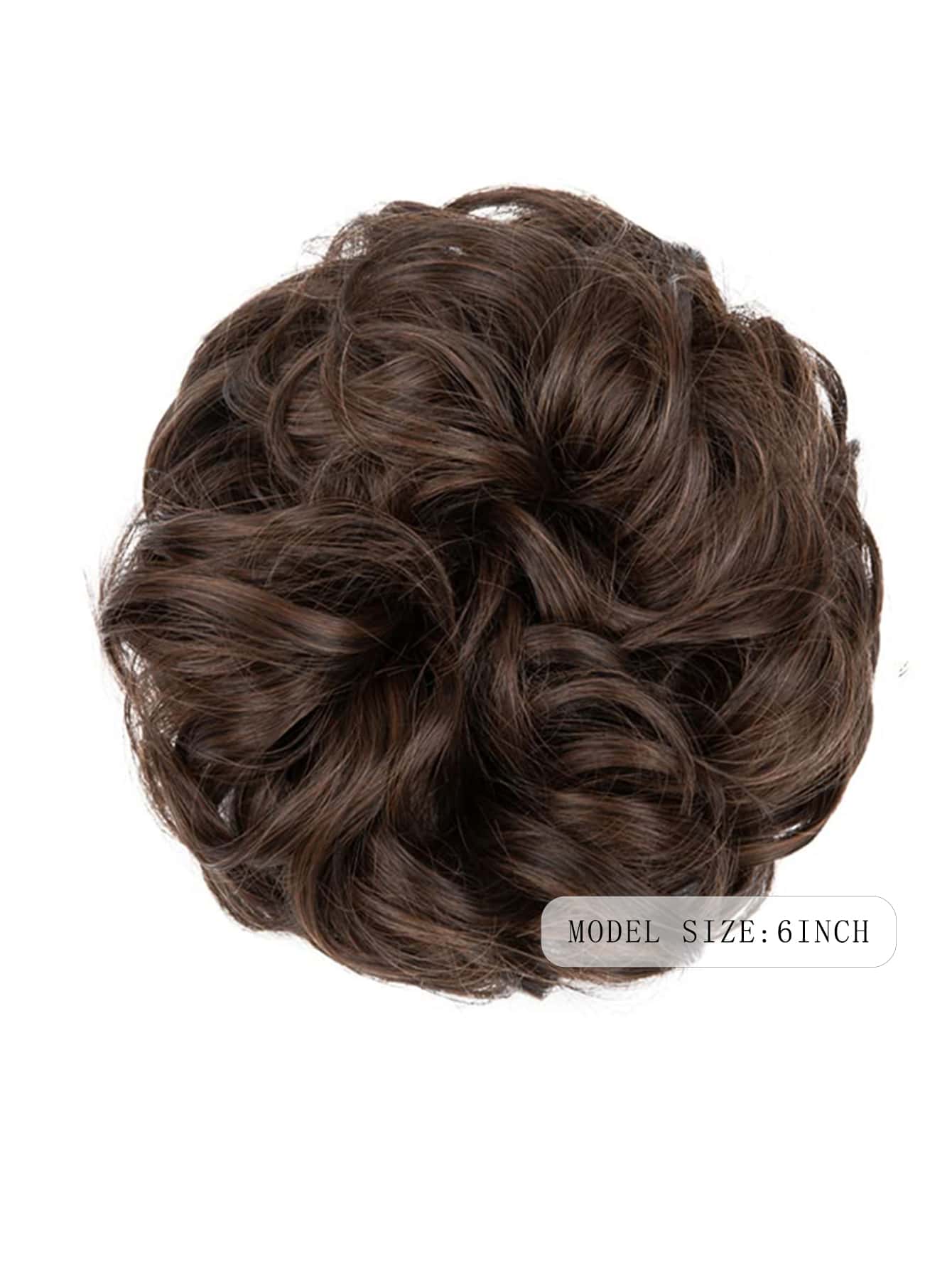 6 "Messy Bun Hair Curls Synthetic Wavy Bun Ponytail