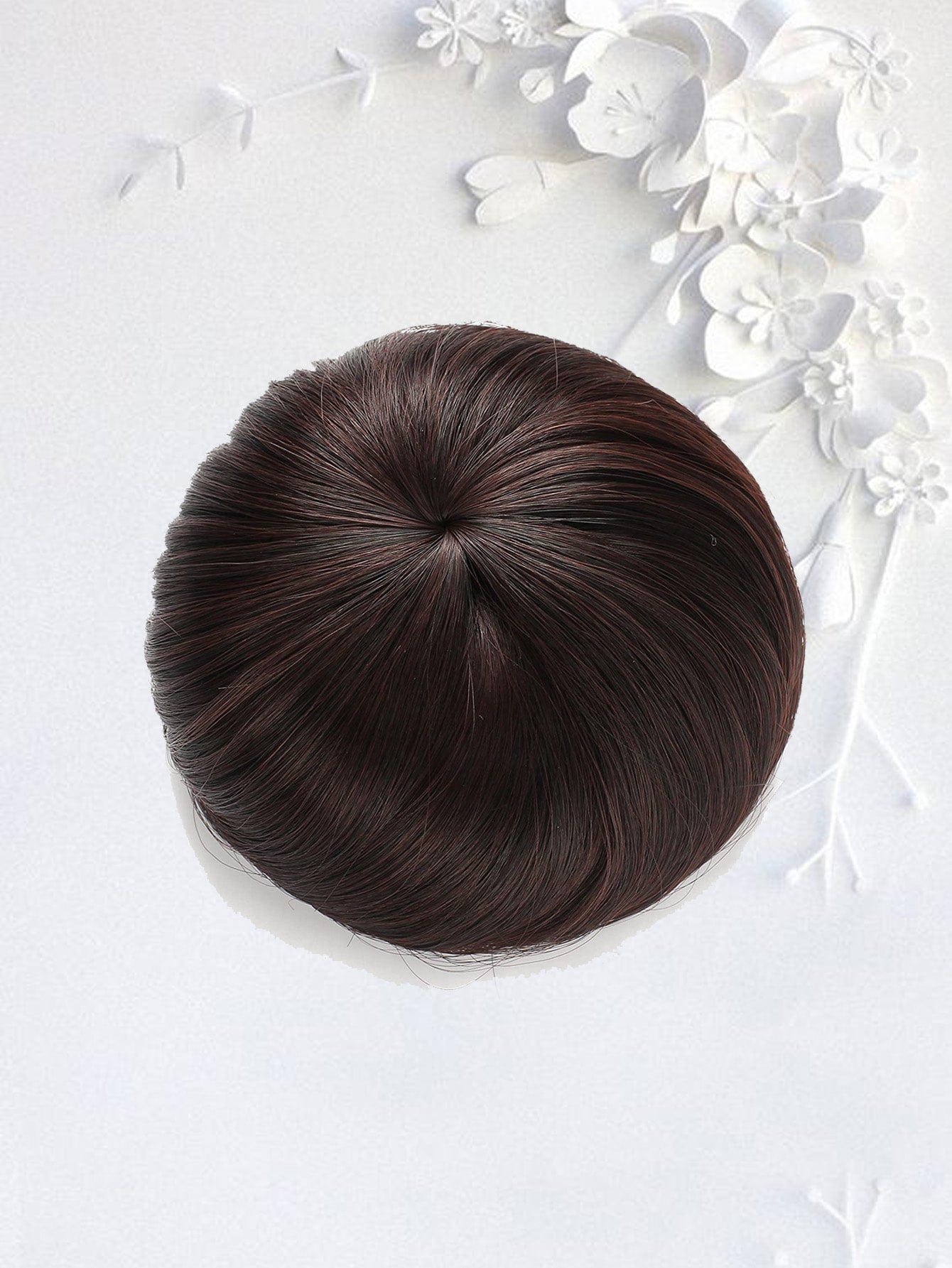 Short Straight Synthetic Hair Bun With Elastic Drawstring