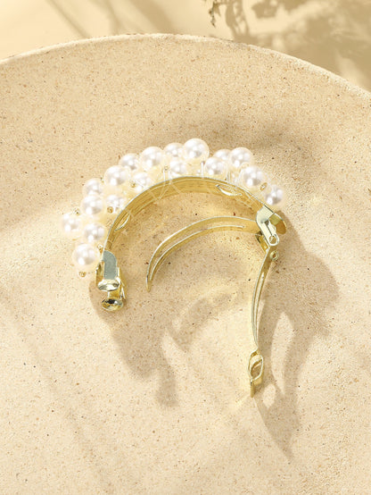 Faux Pearl Decor French Clip