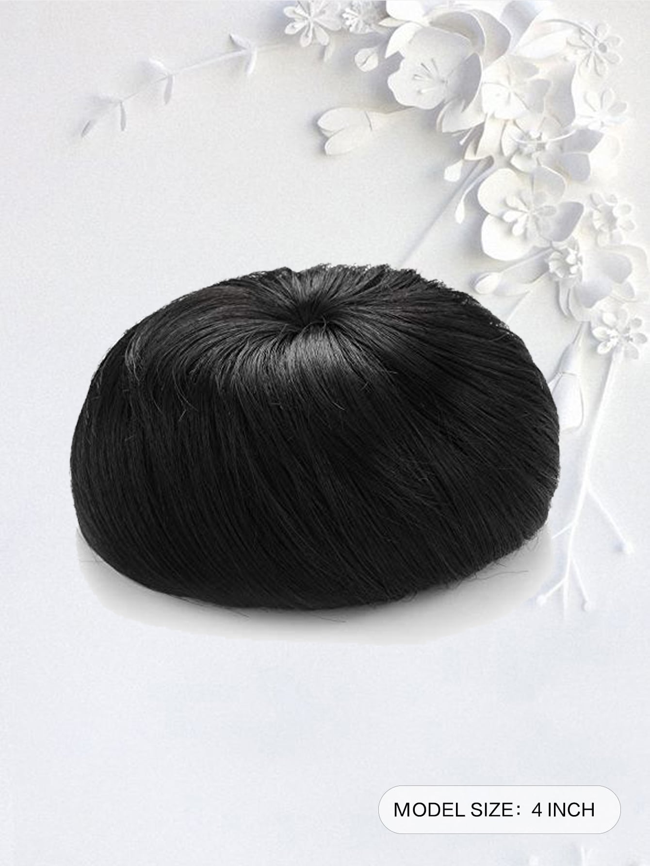 Short Straight Synthetic Hair Bun With Elastic Drawstring