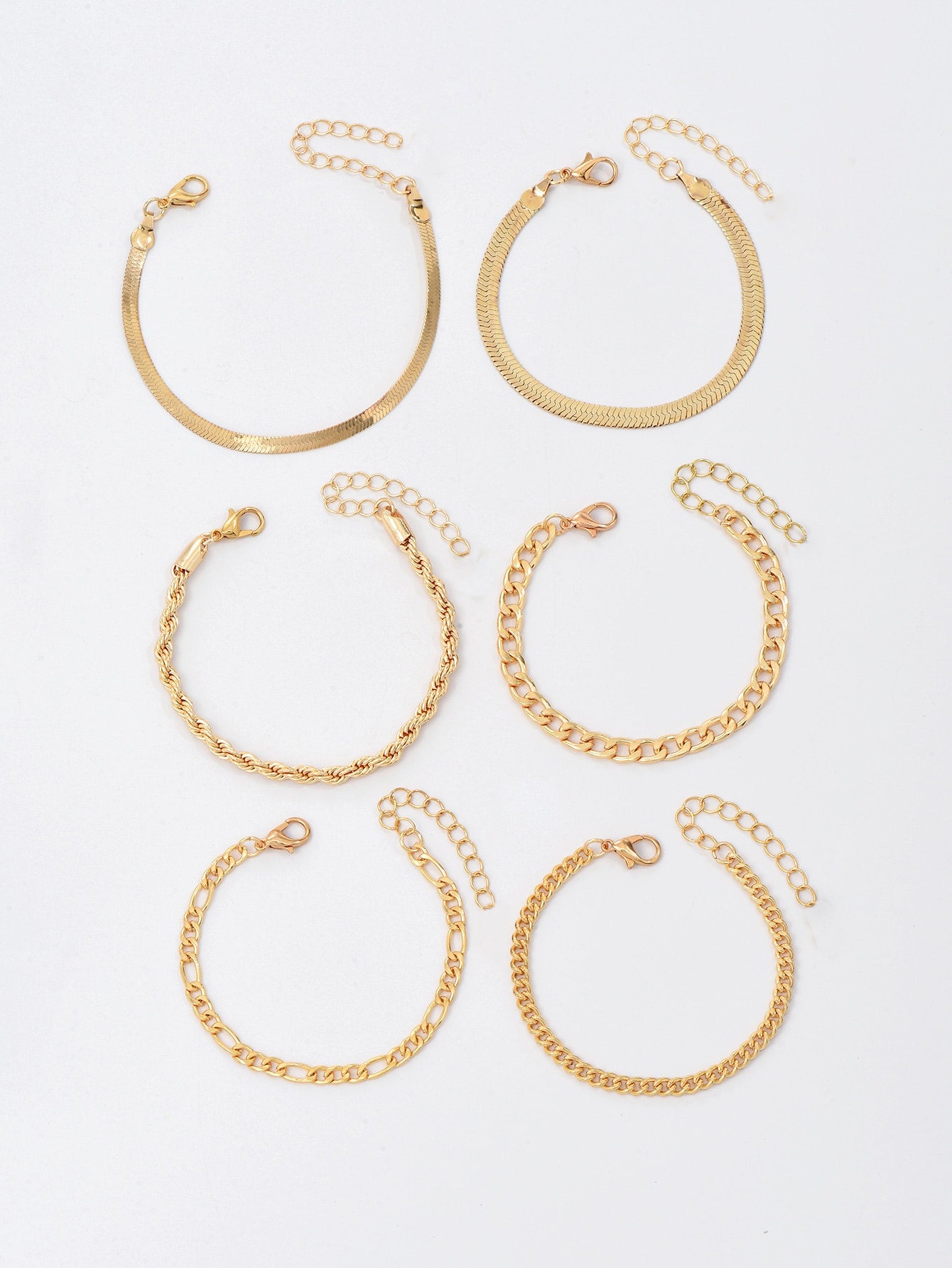 6pcs Twist Detail Bracelet