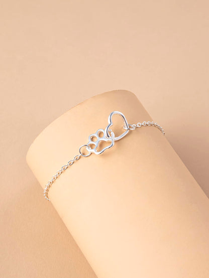 Heart & Paw Decor Bracelet