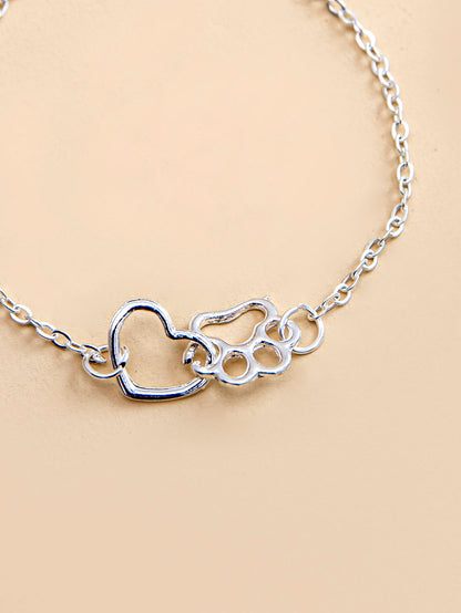 Heart & Paw Decor Bracelet