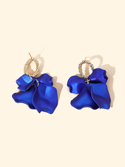 Petal Tassel Drop Earrings