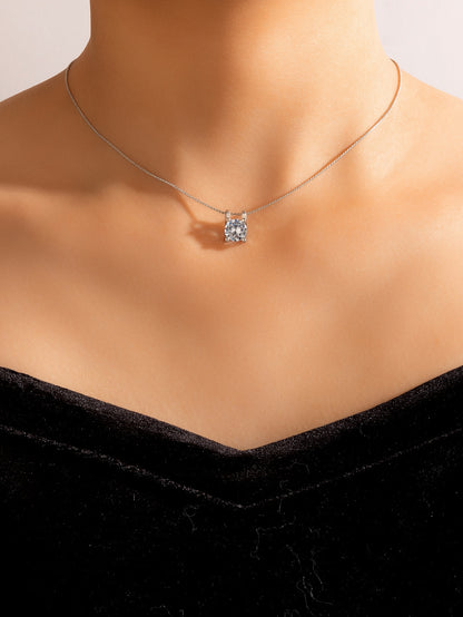 Cubic Zirconia Charm Necklace