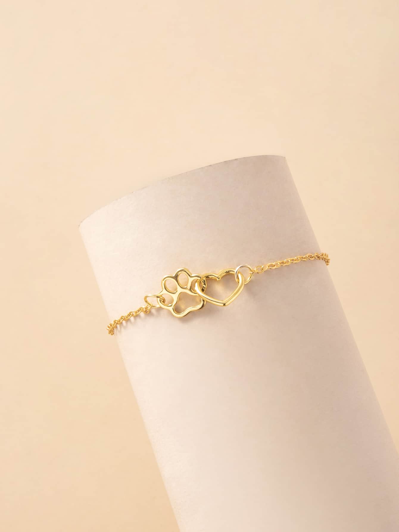 Heart & Paw Decor Bracelet