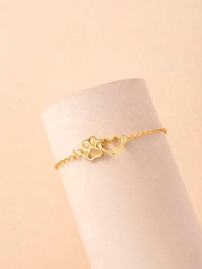 Heart & Paw Decor Bracelet