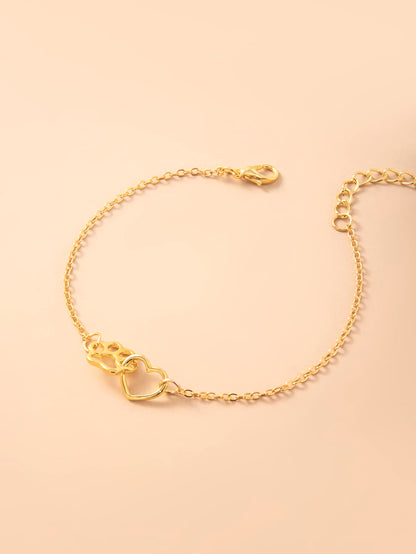 Heart & Paw Decor Bracelet