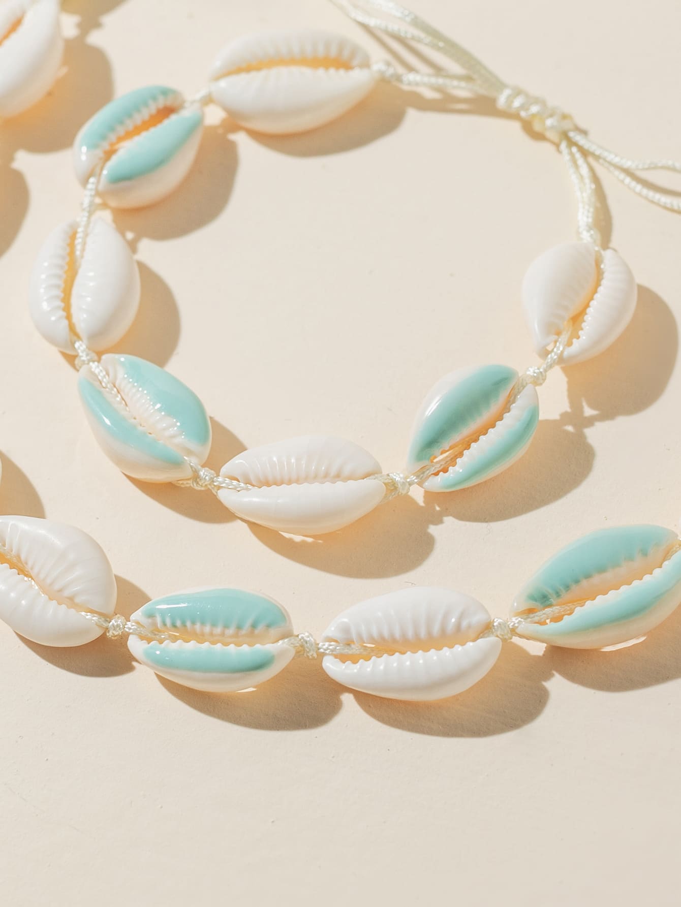 Shell Decor Necklace Bracelet