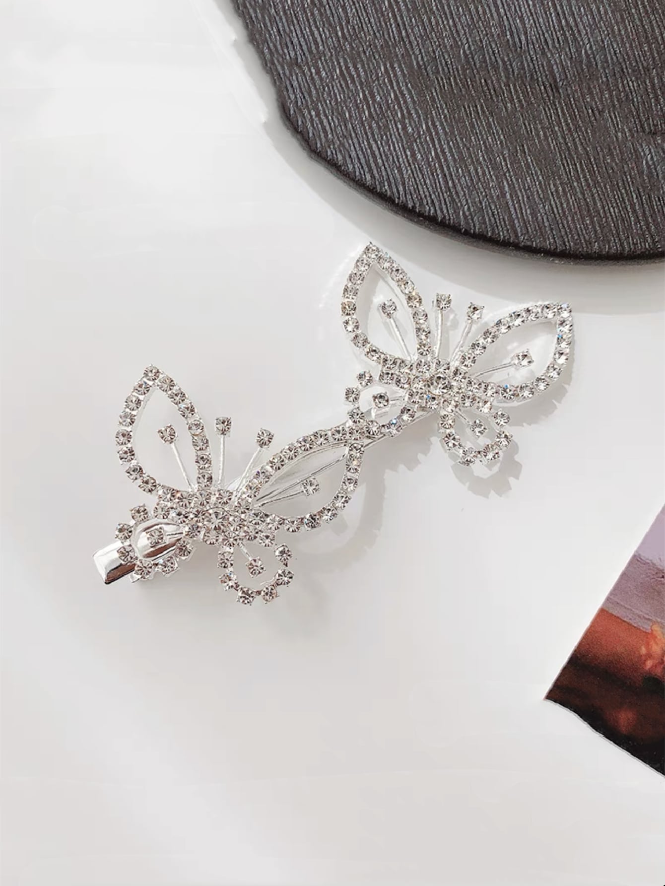 Rhinestone Butterfly Decor Hair Clip