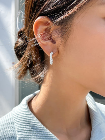 Structured Cuff Hoop Earrings