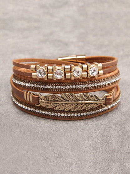 Round Decor Layered Bracelet