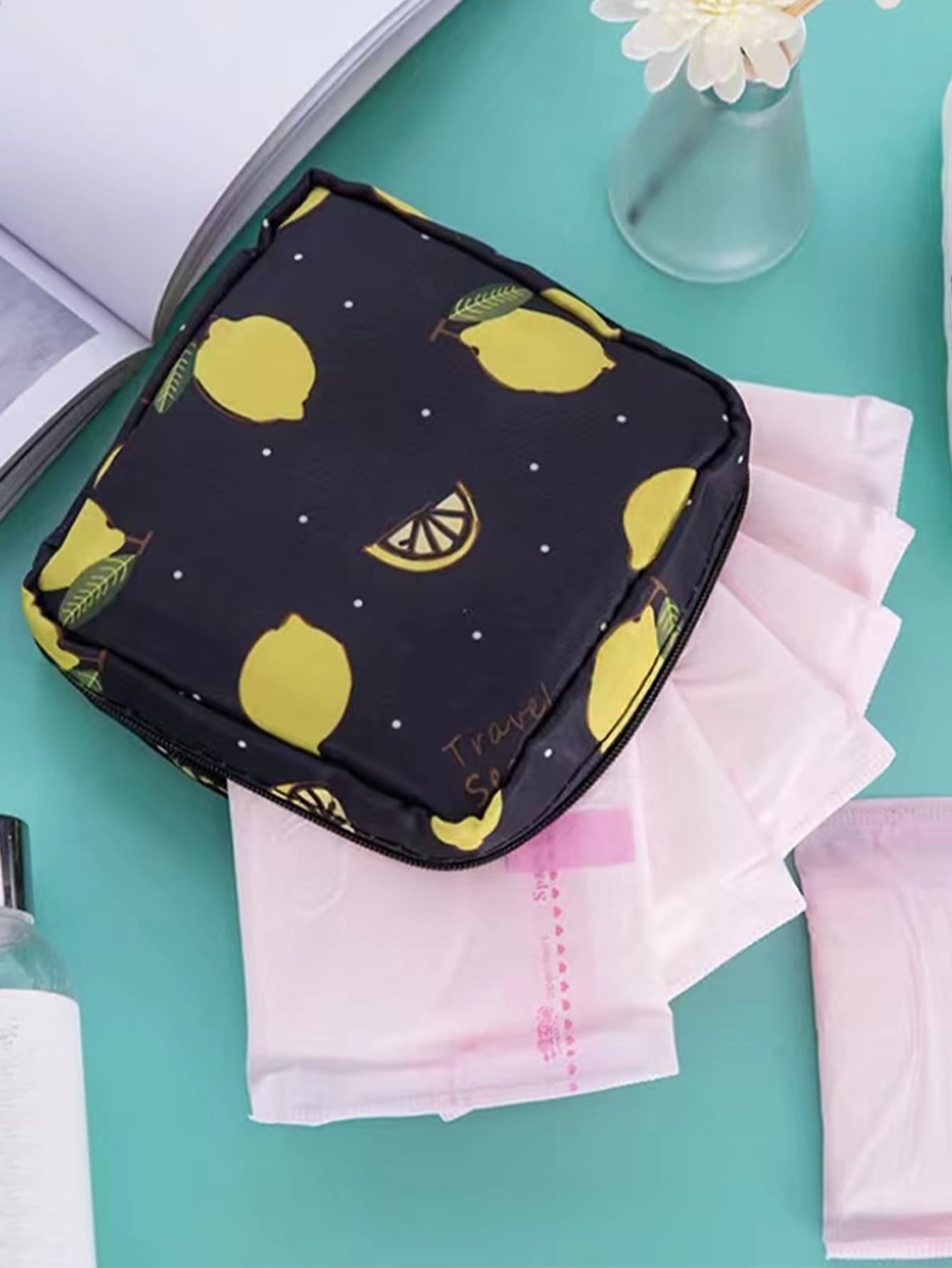 Girls Tampon Holder Organizer Women Napkin Sanitary Cosmetic Bags