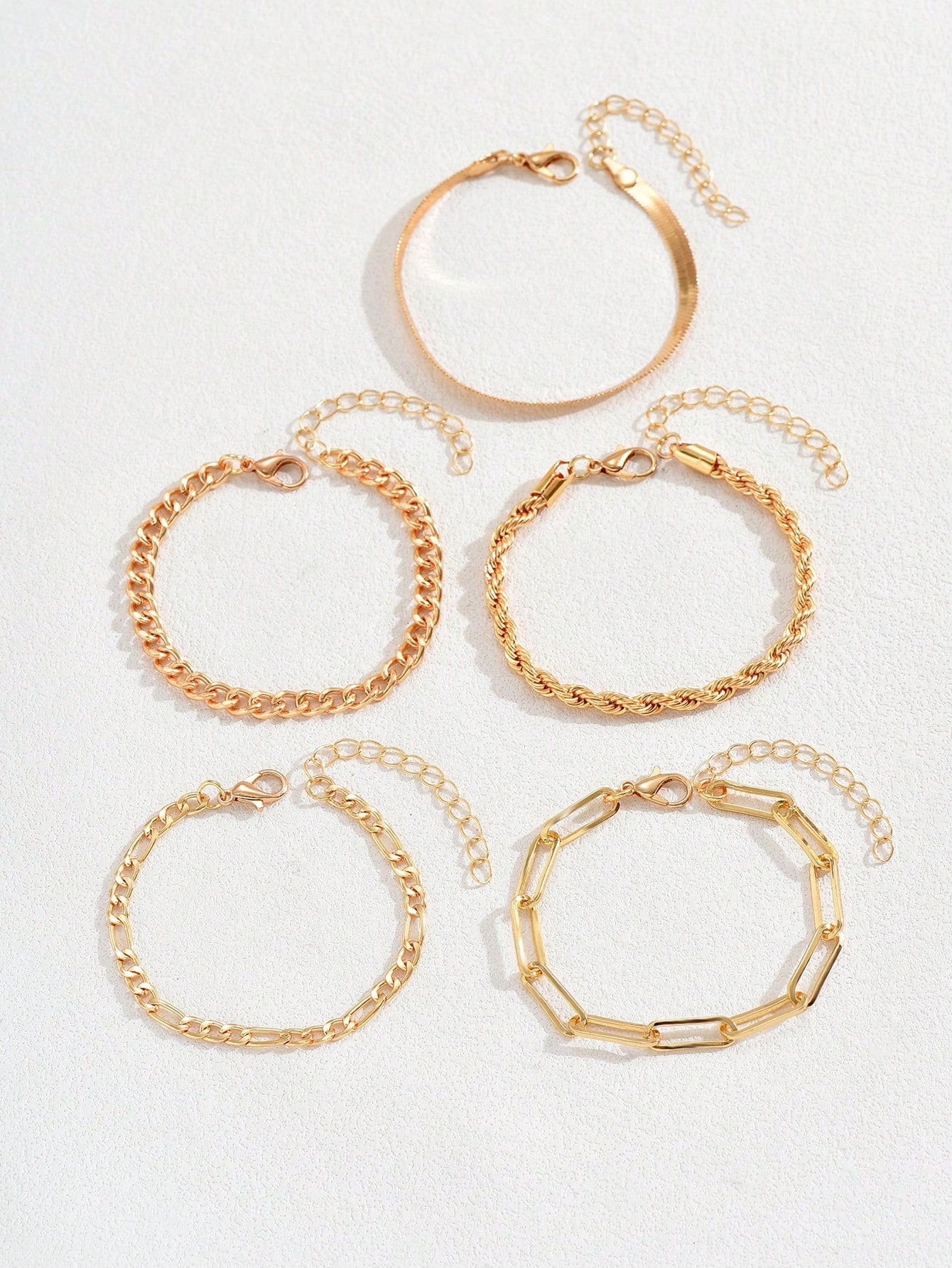 6pcs Twist Detail Bracelet