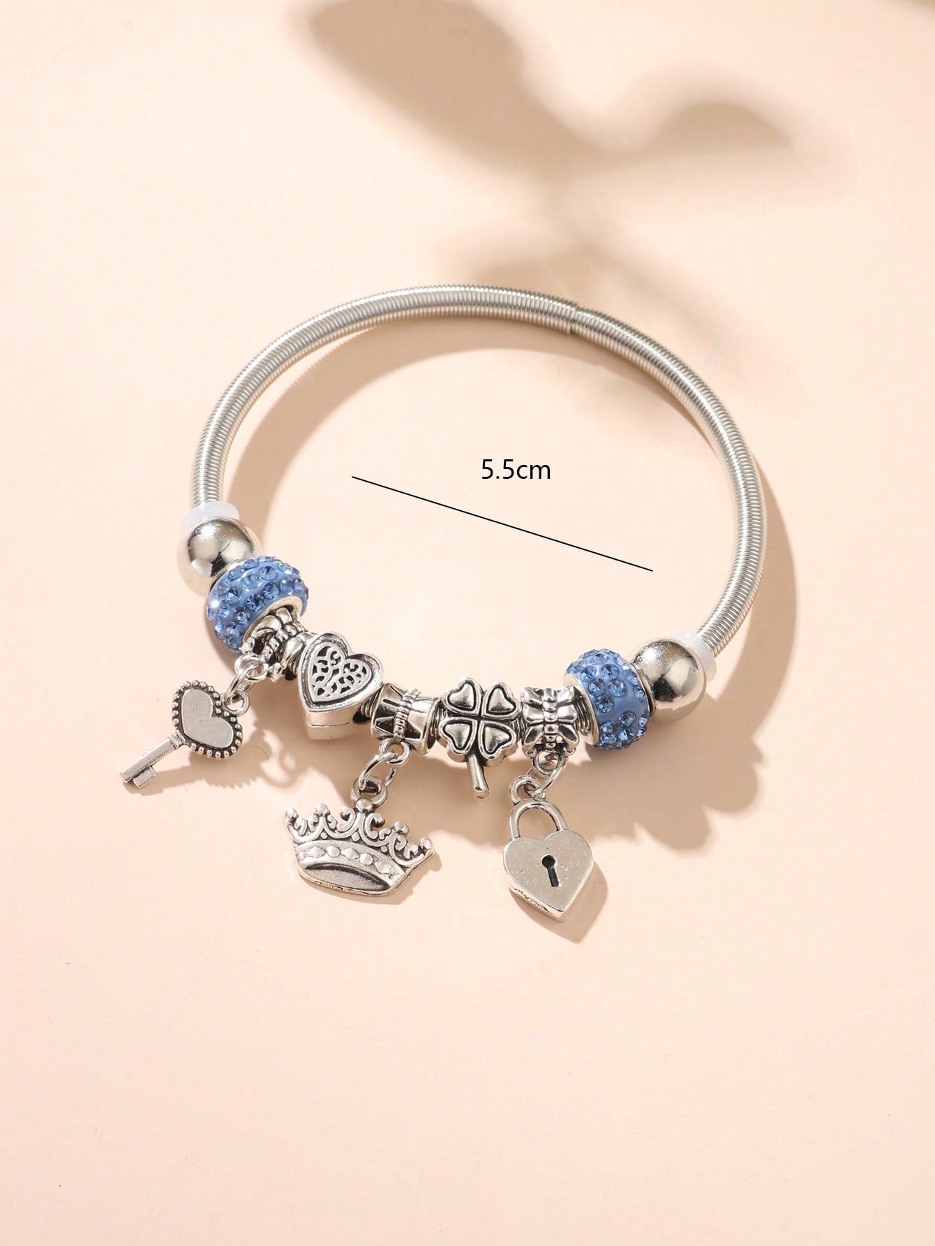 Key Lock Charm Bangle