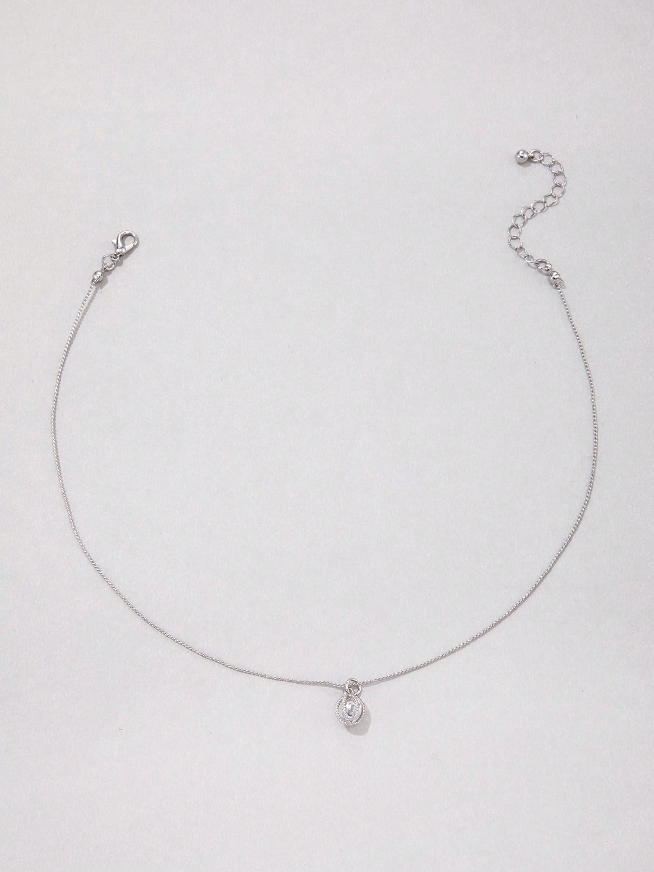 Cubic Zirconia Charm Necklace