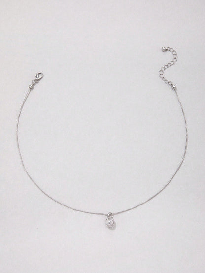 Cubic Zirconia Charm Necklace