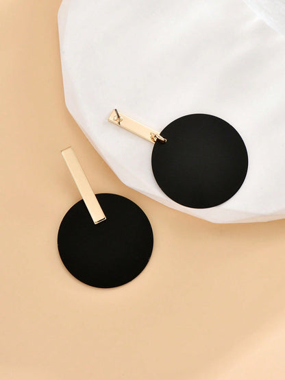 Round Drop Earrings