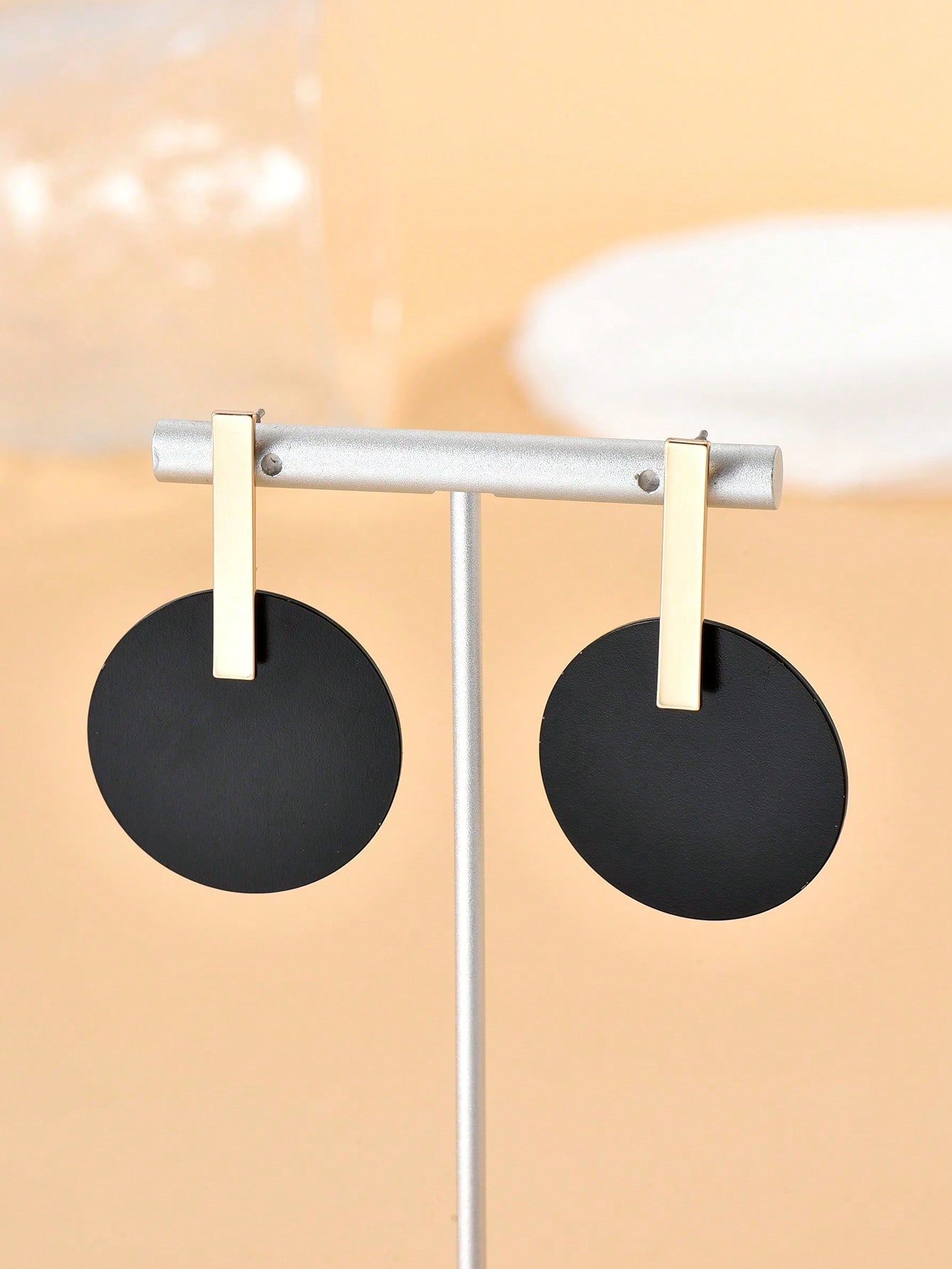 Round Drop Earrings