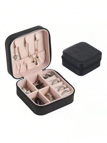 1pc Casual Plastic Minimalist Jewelry Box