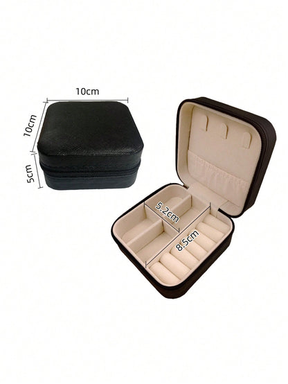 1pc Casual Plastic Minimalist Jewelry Box