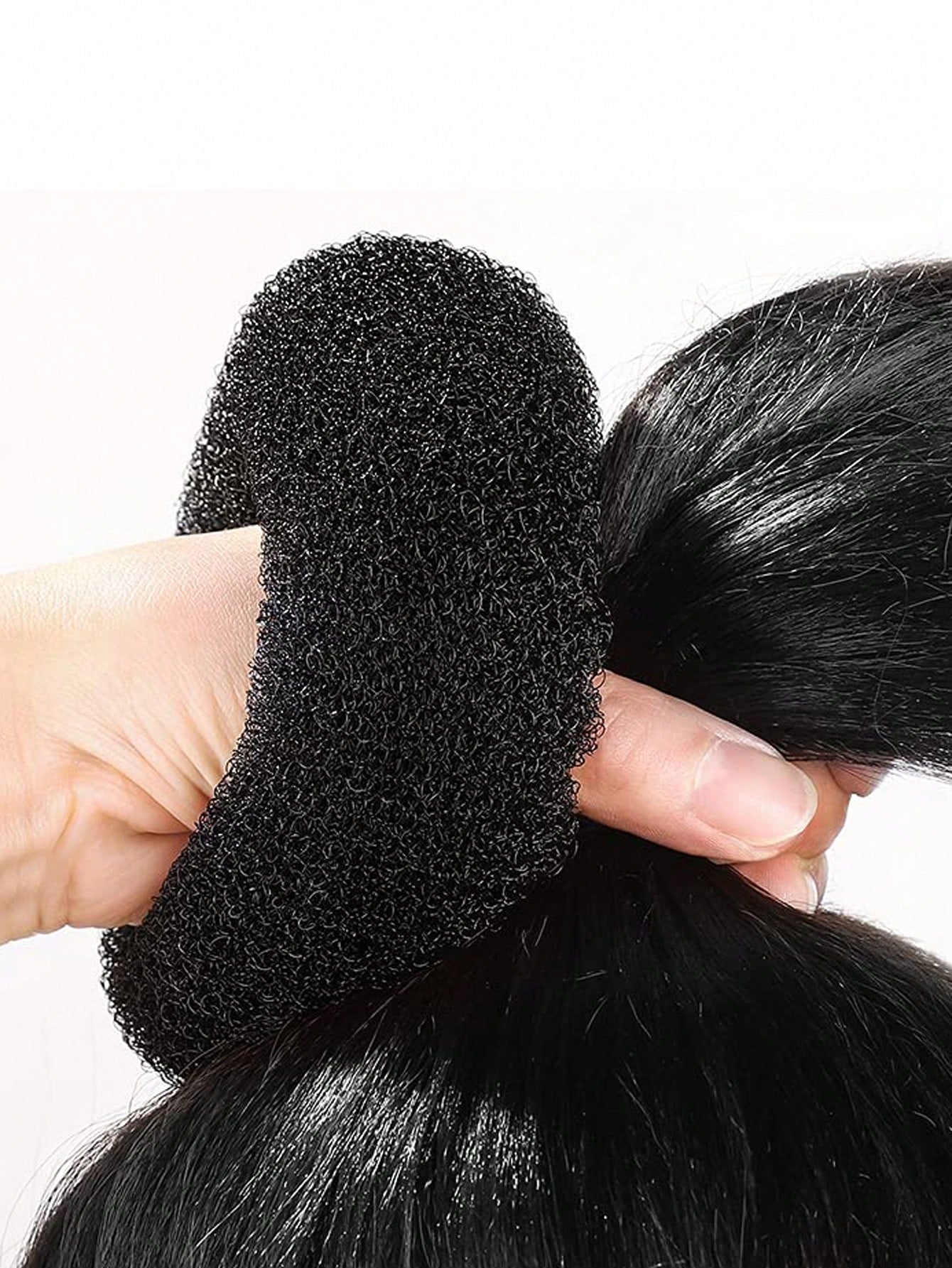 Hair Bun Maker Kit 4pcs Donut Bun Maker 1 Large 2 Medium And 1 Small 6pcs Elastic Hair Ties 20pcs Hair Bobby Pins Black