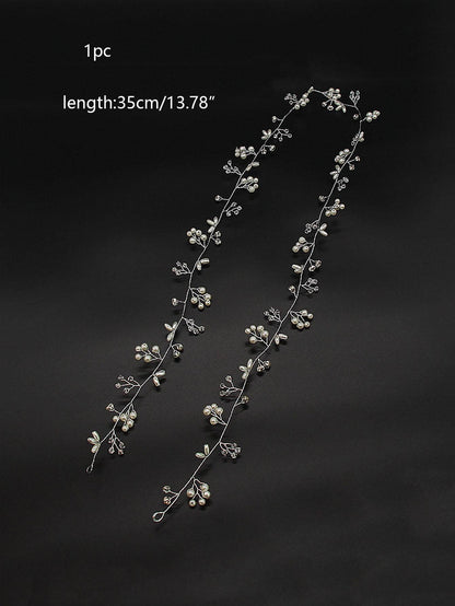 1pc Rhinestone Decor Bridal Hair Band Crystal Hair Band