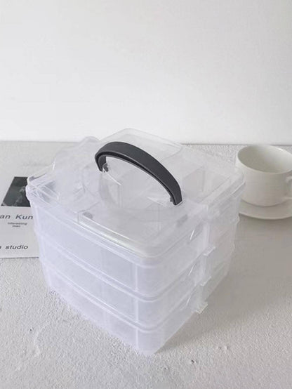 1pc Plastic Jewelry Box Minimalist Clear Jewelry Storage Box