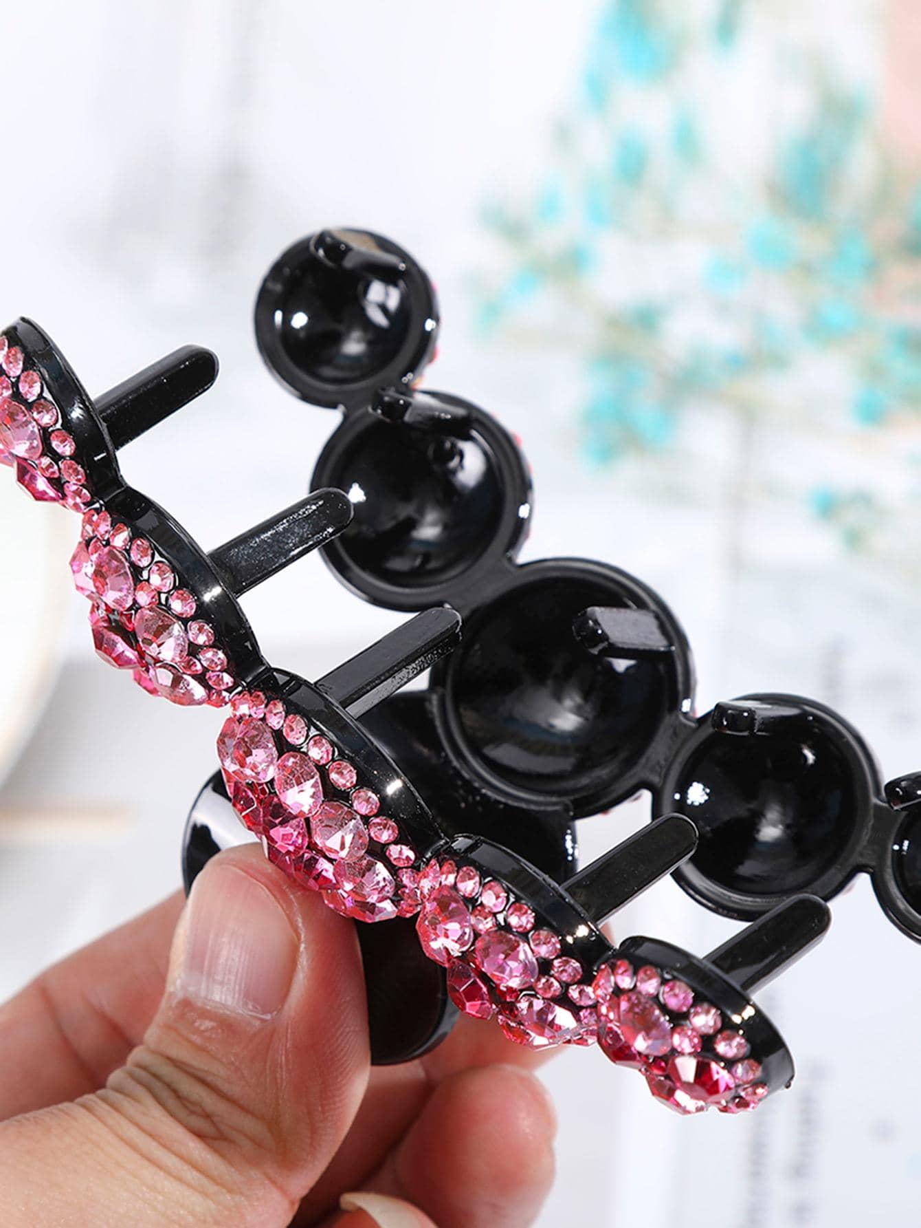 Rhinestone Decor Hair Claw