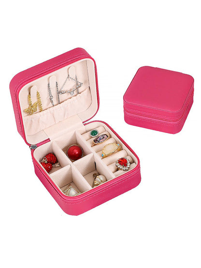 1pc Casual Plastic Minimalist Jewelry Box