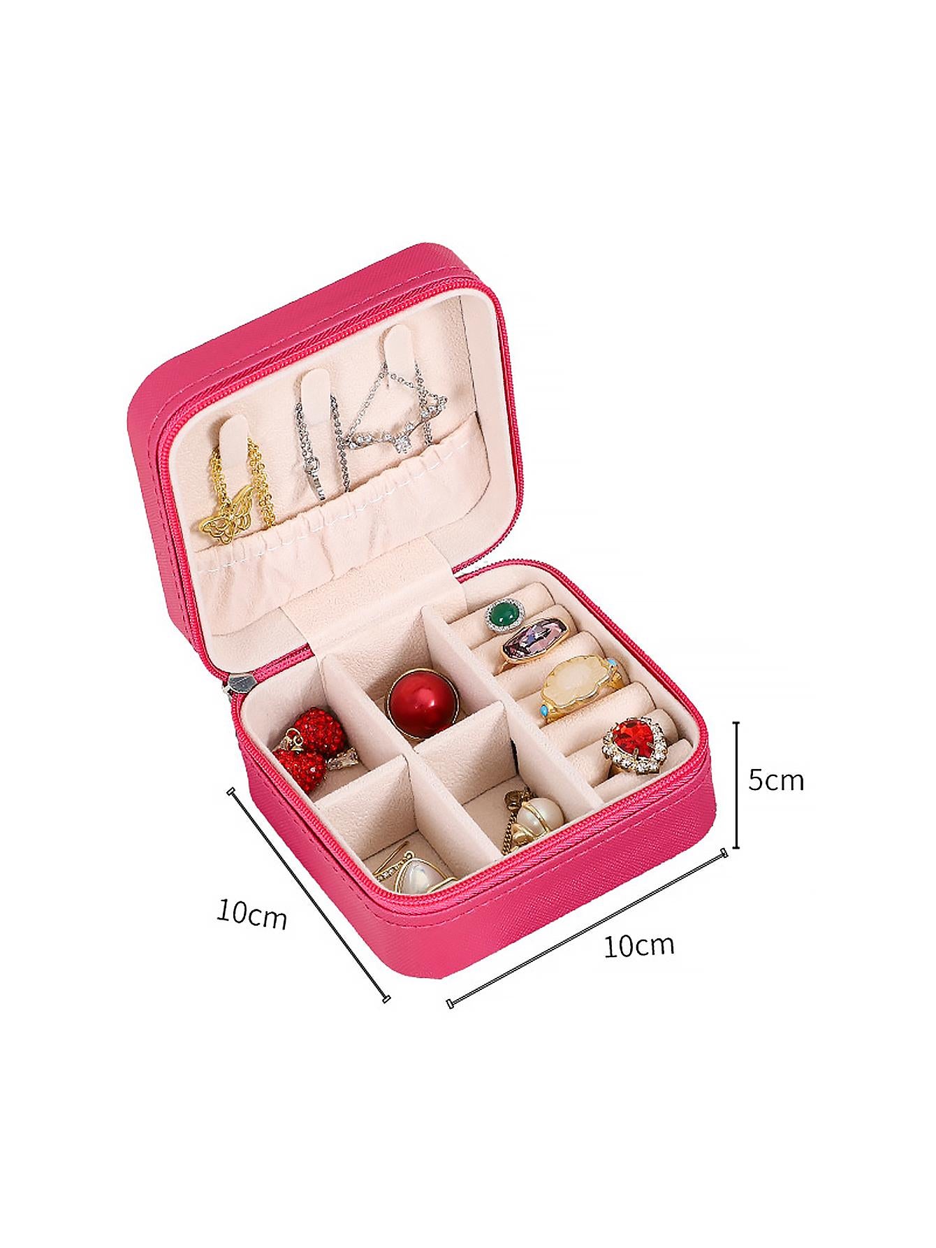 1pc Casual Plastic Minimalist Jewelry Box