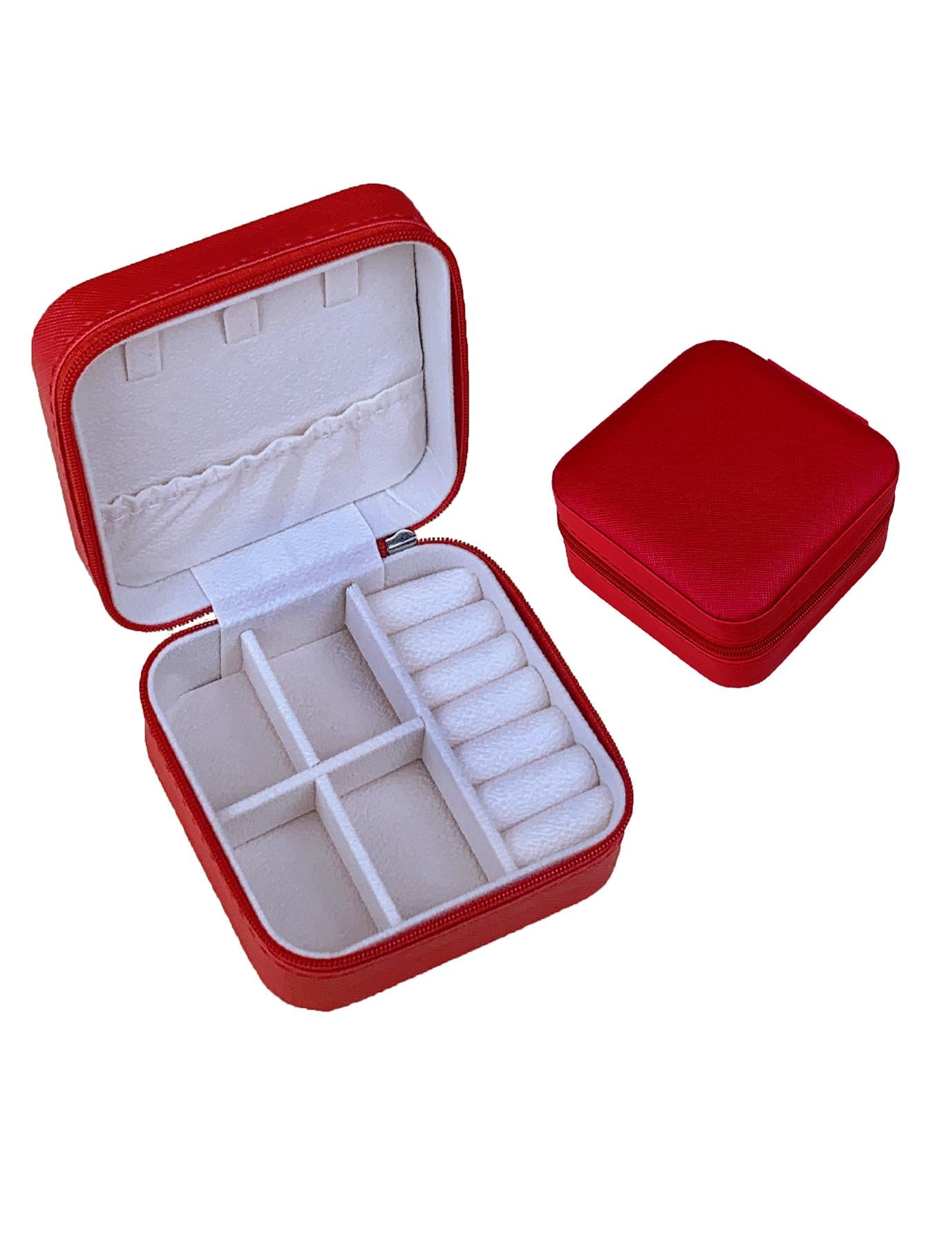 1pc Casual Plastic Minimalist Jewelry Box