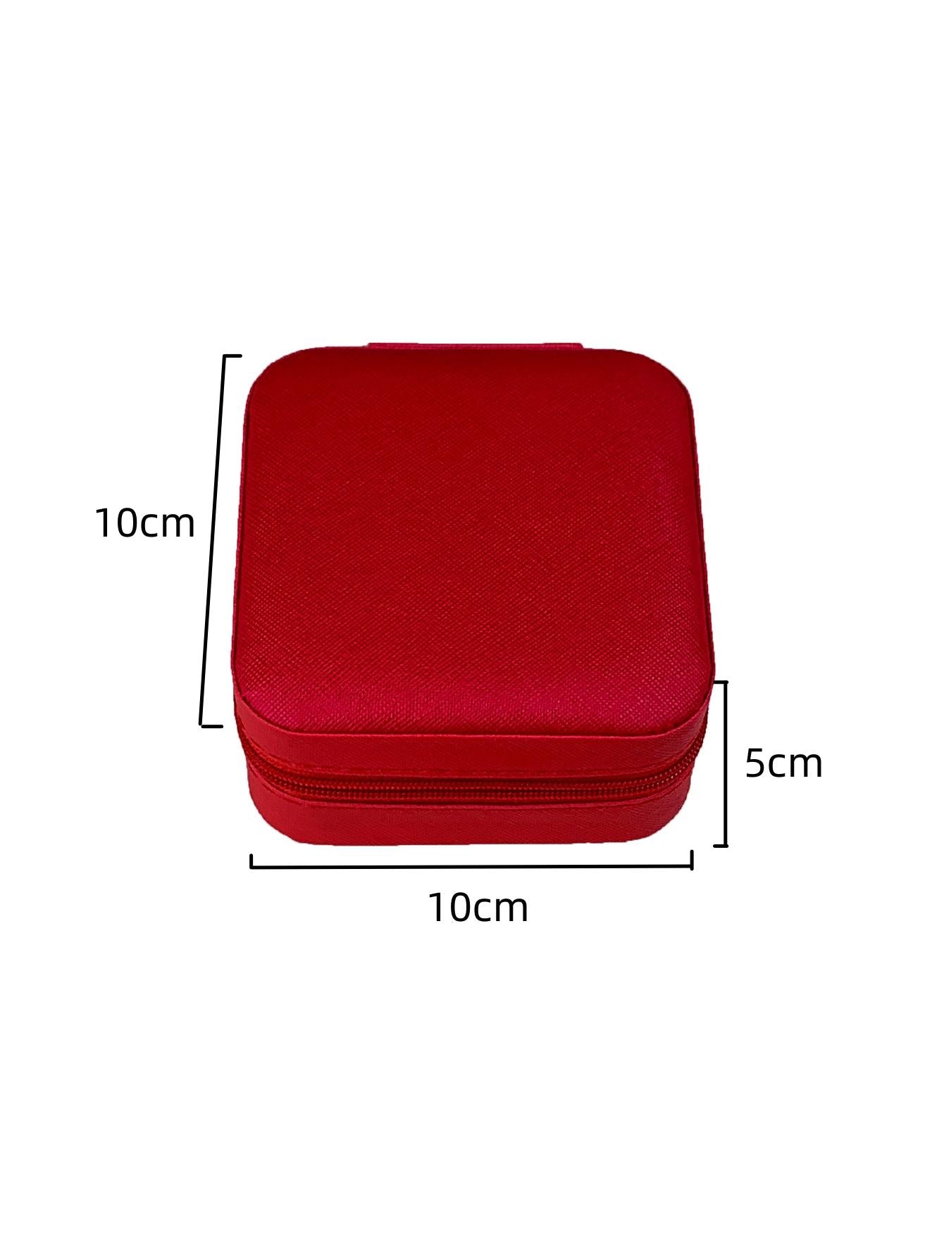 1pc Casual Plastic Minimalist Jewelry Box